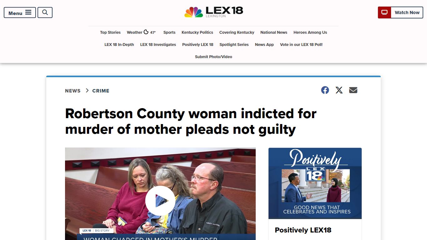 Robertson County woman indicted by grand jury on murder charge - LEX 18